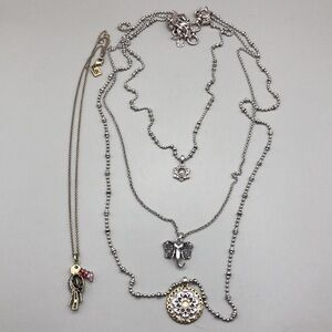 Lucky Brand multi layer boho necklace convertable removable chains FREE extra